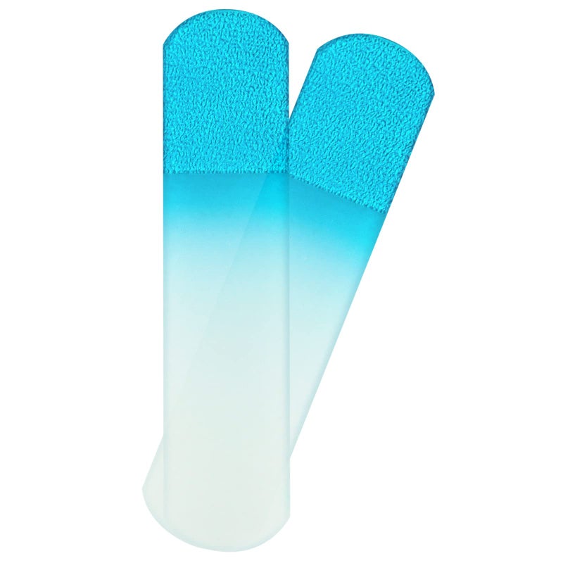 SIUSIO 2Pcs Glass Foot File Pedicure Rasp Dead Skin Remover Calluses Corn Coarse Hard Skin Remover Pedicure Tools Smooth Foots Care Tool for Soft Feet - Image 1